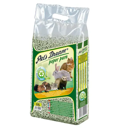 Une idée pour vos extérieurs:Litière en papier recyclé non-agglomérante pour chat et rongeur Paper Pure - 10 L