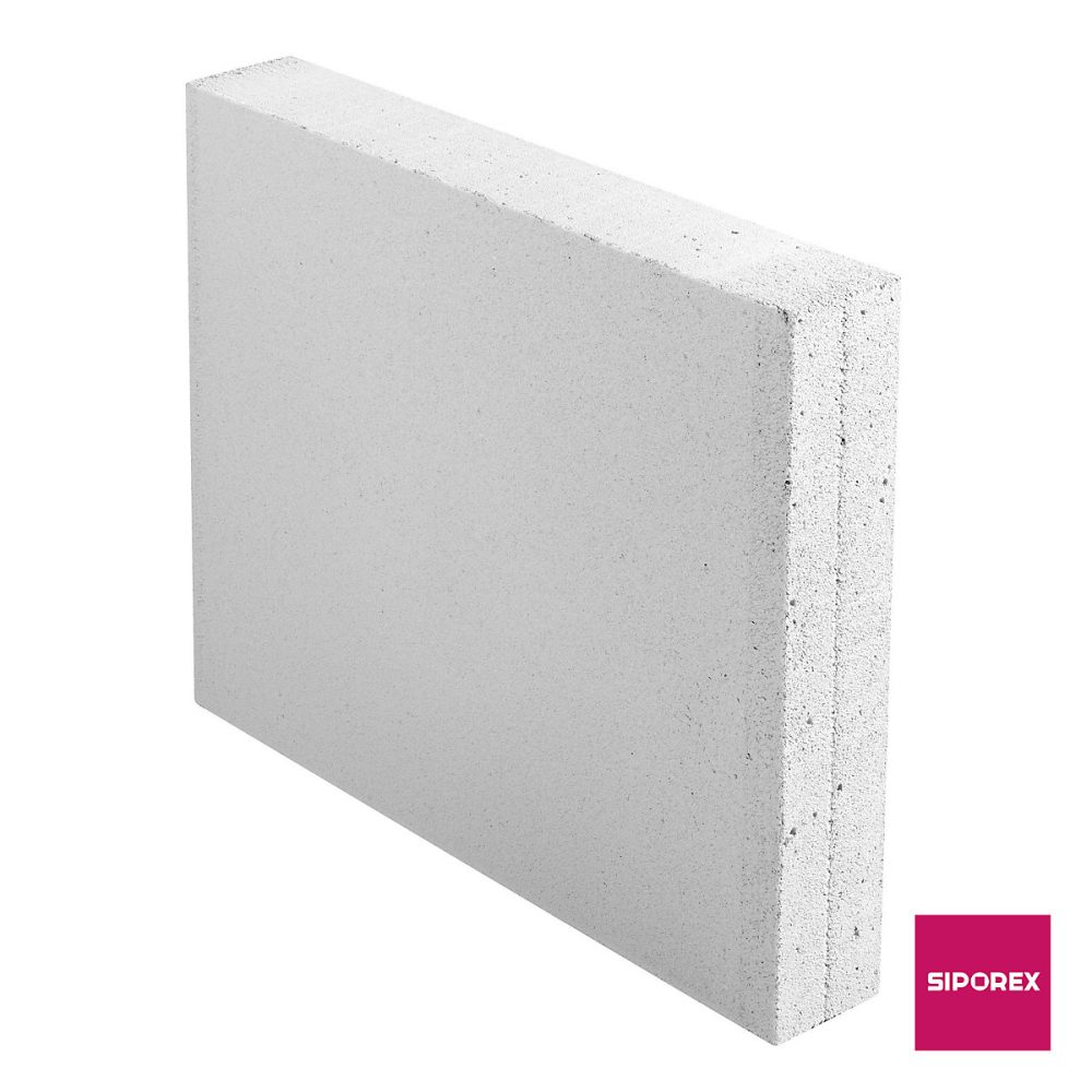 Carreau béton cellulaire Siporex 10/50 | l.62 – 5 x H.50 x ép.10 cm