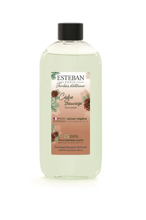 Pour mieux aménager votre jardin:Recharge pour bouquet parfumé Esteban parfum Cèdre sauvage - 200 ml