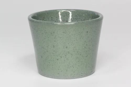 Sélection maison:Cache-pot en céramique coloris vert glacé Fresh – Ø 26 x H 20,5 cm