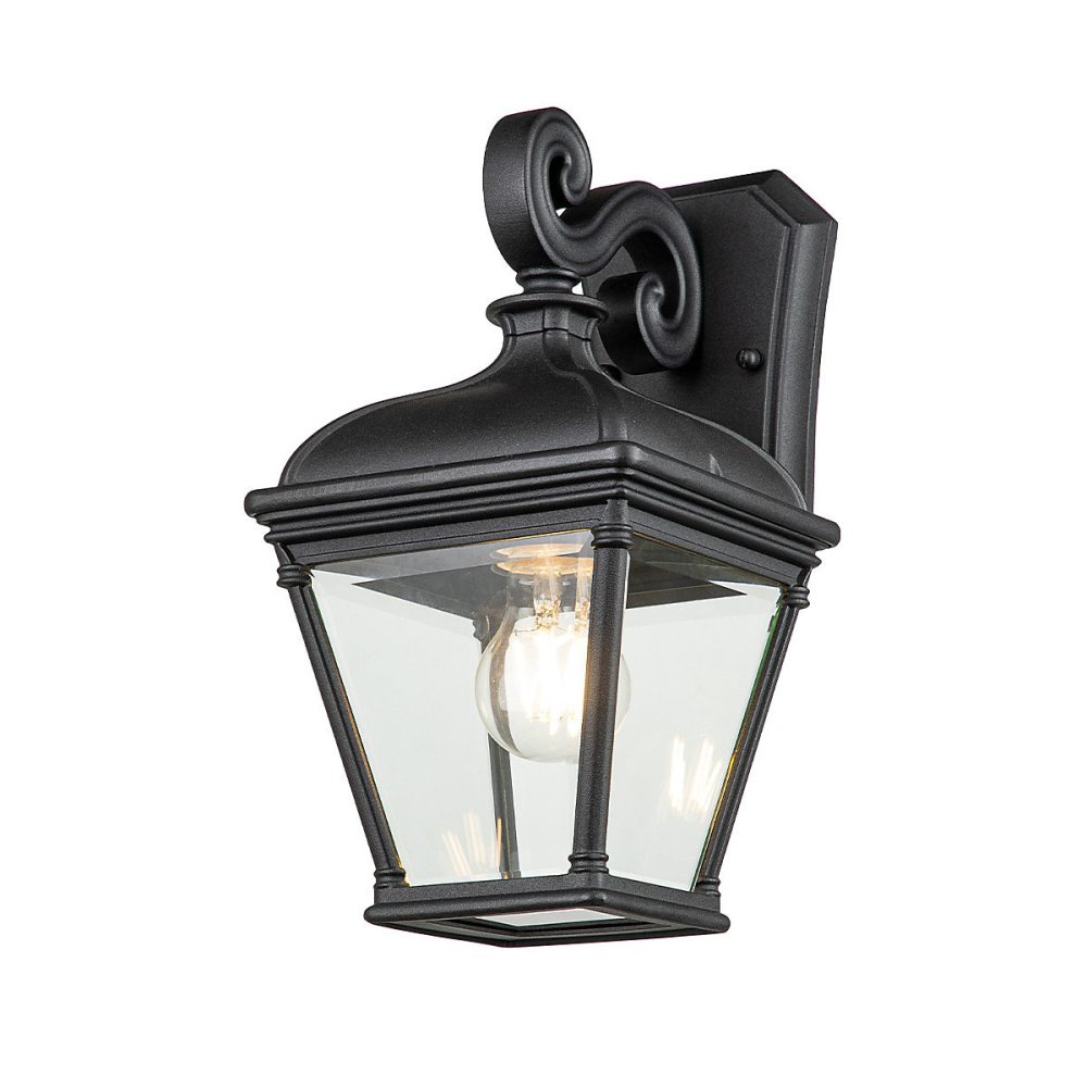 Elstead Bayview Lanterne murale d'extérieur noire – IP44