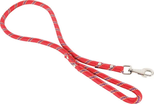 Pour les espaces verts:Laisse corde en nylon rouge Zolux - 2 m x Ø 1,3 cm