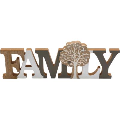 Décoration à poser Family 40 x 14 cm