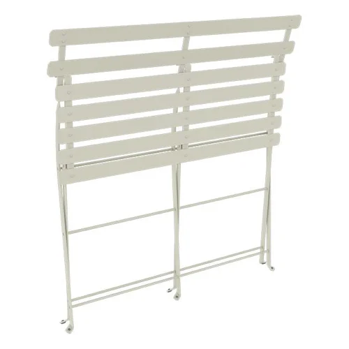 Pensé pour le jardin：Banquette bistro 2 places coloris gris en acier Fermob - 88 x 29 cm