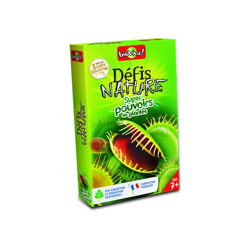 Utile dehors：Jeu de cartes Défis nature - Super pouvoir des plantes Bioviva Éditions