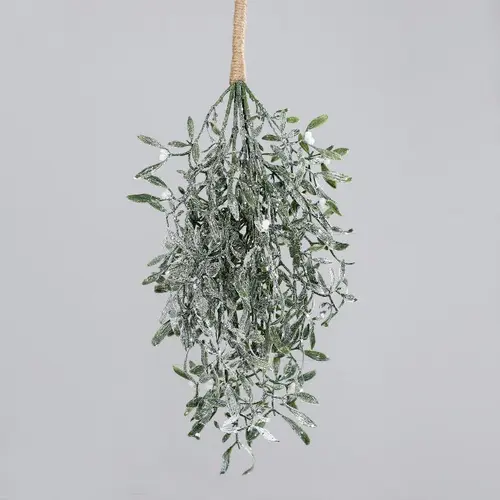 Pour équiper vos extérieurs:Botte de gui vert givré - 55 cm