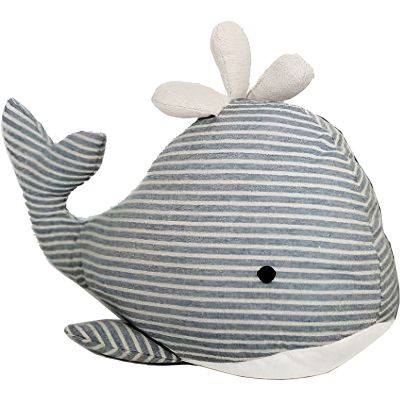 Cale porte en tissu baleine 35 cm (Rayures bleues marines)