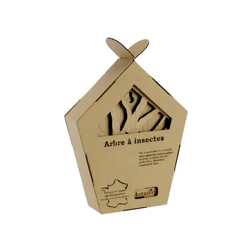 Vie dehors：Kit hôtel à insectes en bois botanic® (à assembler et remplir)