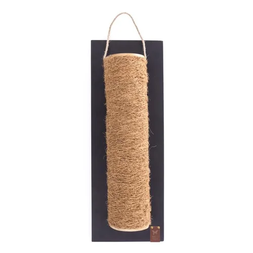 Au service de vos extérieurs：Griffoir pour chat Martin Sellier Rondin noir Up and Down - 55 cm