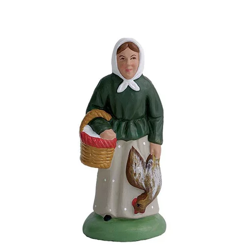 Pratique dehors:Femme à la poule 7 cm
