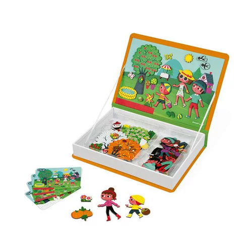 Extérieur plaisir:Jeu éducatif magnétique multicolore thème 4 saisons Magneti’book