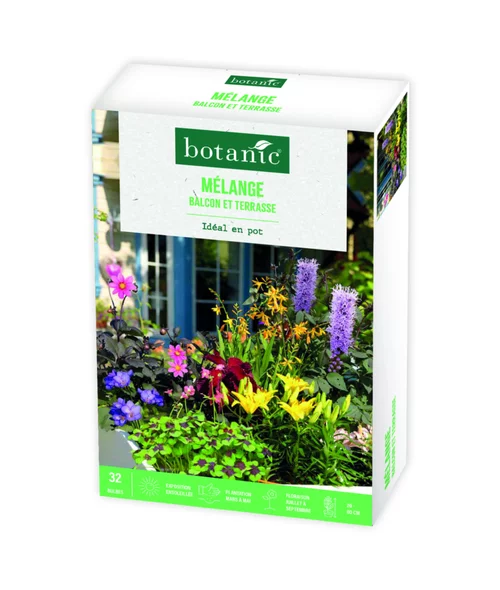 Pour un jardin à votre image:Boite de bulbes de fleurs en mélange pour balcon et terrasse botanic® – 32 bulbes