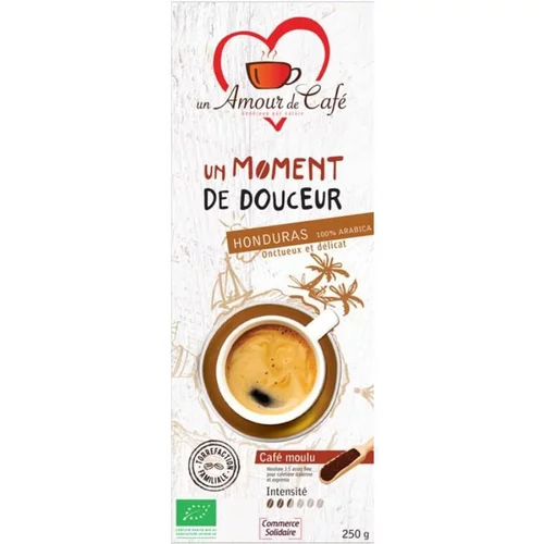 Choix jardin：Café bio moment de douceur 100% Honduras moulu. Le paquet de 250 g