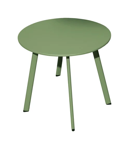 Nature au jardin：Table basse en acier Proloisirs Massaï -Ø60 x H46 cm