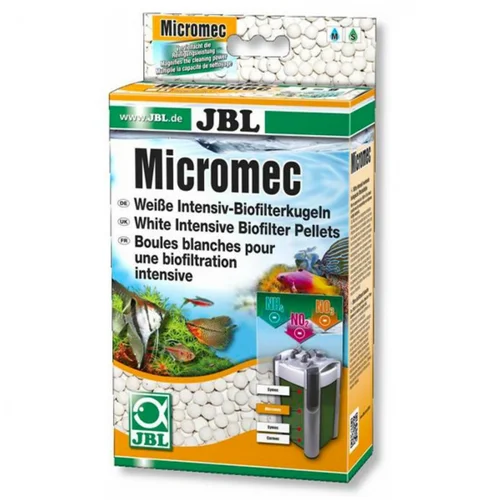 Pour vos besoins extérieurs：Boules biofiltration intensive blanches, JBL Micromec - 700g