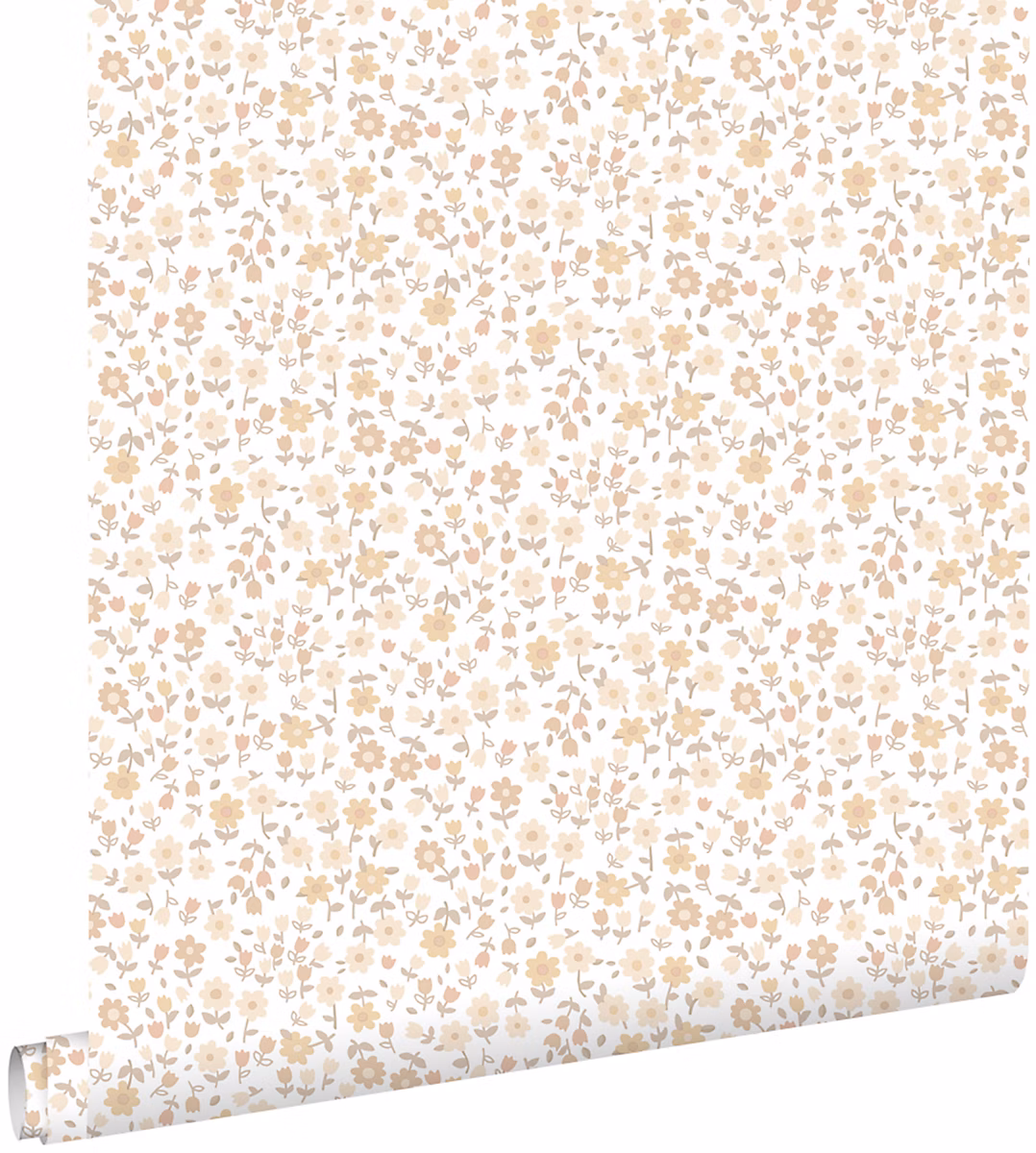 ESTAhome papier peint fleurs beige 53 cm x 10.05 m | Papier peint