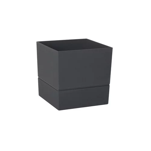 Moderne extérieur:Pot carré Aquaduo gris anthracite 1,8 L