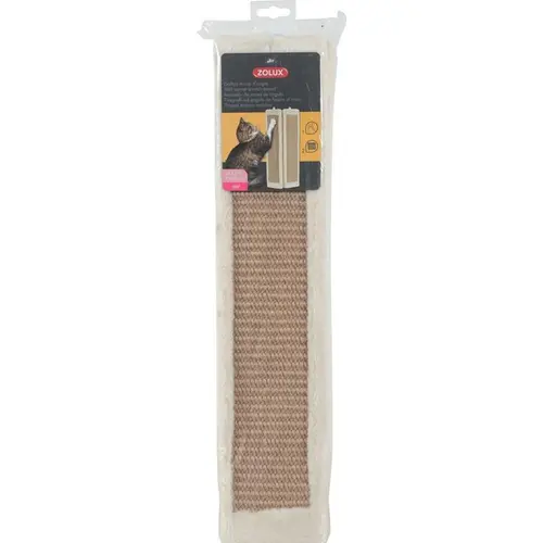 Extérieur confort:Griffoir mural d’angle à fixer beige contreplaqué chanvre - 24 x 2,5 x 56 cm