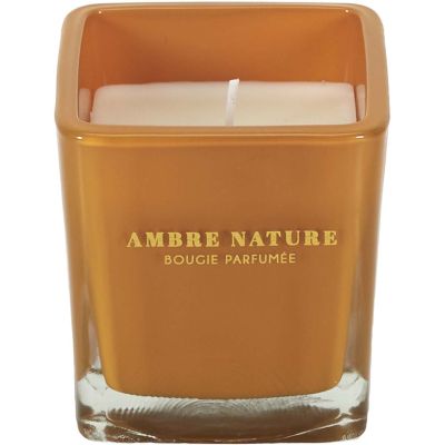 Bougie parfumée carrée Nude 7 cm (Moutarde)