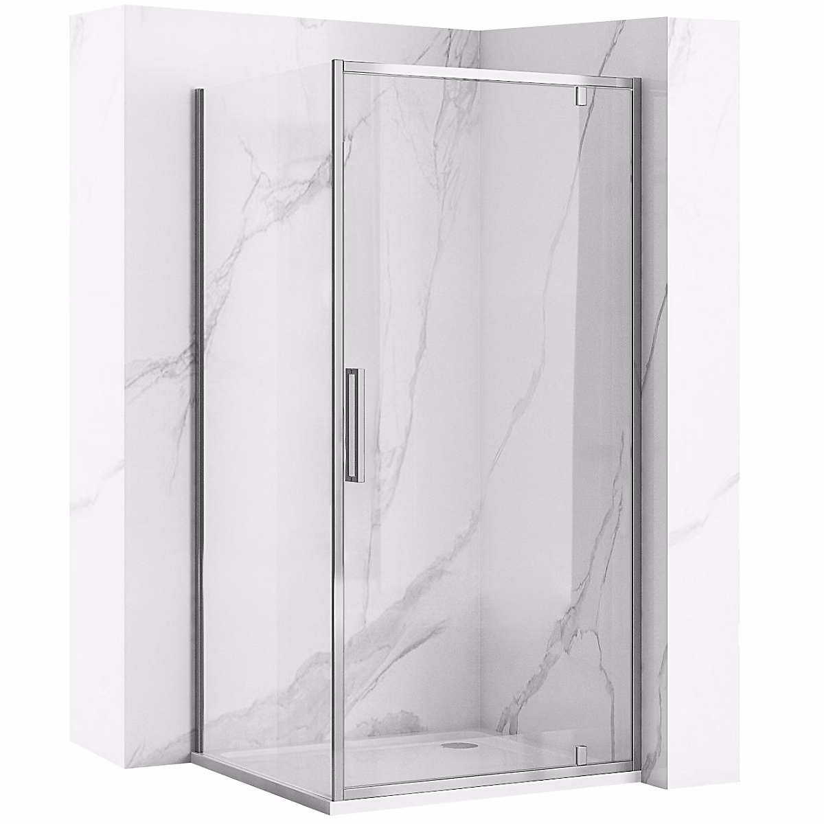 Paroi de douche – Cabine De Douche Angle Rea Rapid Swing 120X90 Chrome