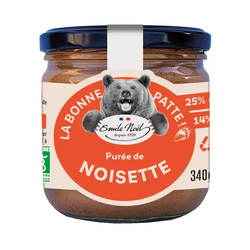 Sélection jardin:Purée de noisette bio Émile Noël La bonne patte - 340 g