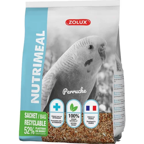 Pour donner du style à l’extérieur:Aliment pour perruches Zolux Nutrimeal - 800 g