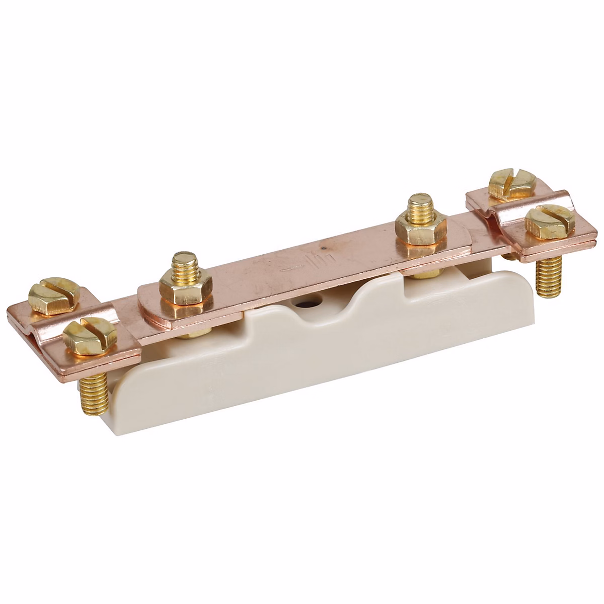 Barrette de terre basse en cuivre 126 mm – coupure ouvrable pour mesure de prise de terre, 70508