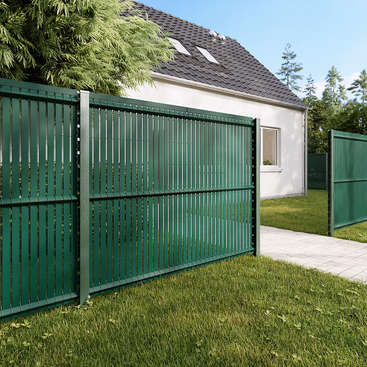 Grillage rigide vert 198 | 5 x h.153 cm – maille 55 x h.200mm Blooma Louga