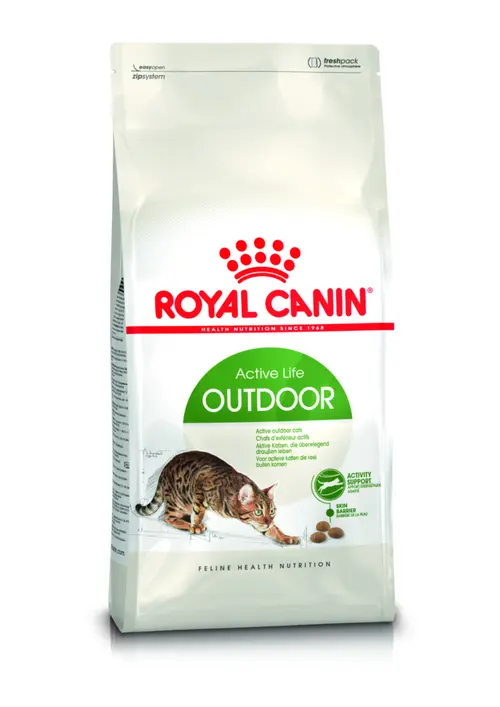 Jardin et déco：Croquettes pour chat adulte d'extérieur Royal Canin Outdoor - 4 kg