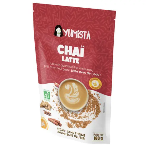 Espace vert confort:Chaï latte bio Yumista - 160 g