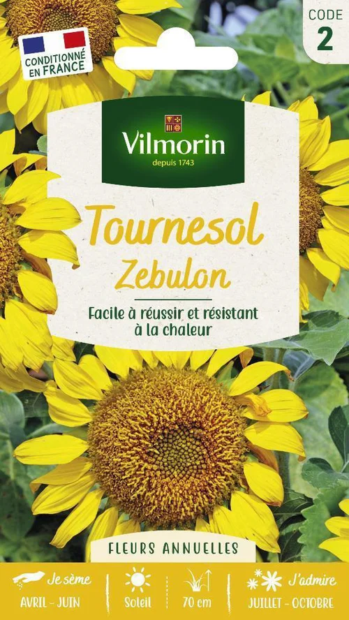 Confort jardin：Graines de Tournesol Zebulon Vilmorin - graines à semer