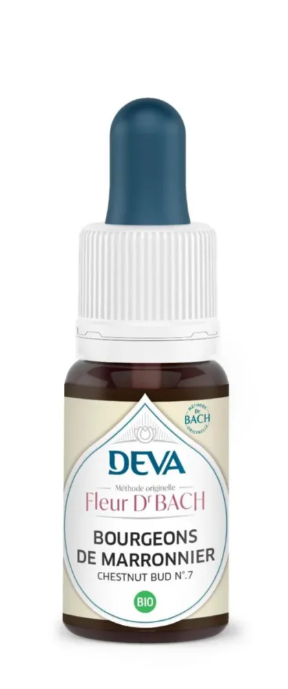 Facile dehors：Complément alimentaire fleur de Bach bourgeons de marronnier bio Deva - 15 ml