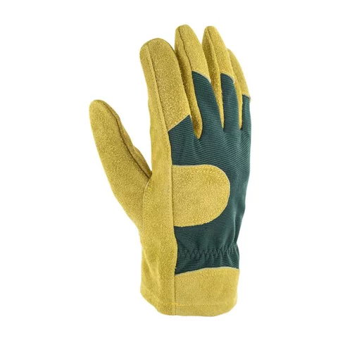 Pour un jardin plus agréable:Gants Petits Travaux en élasthanne et cuir coloris marron Taille 10
