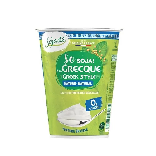 Adapté à l’extérieur：Soja nature à la grecque Sojade - 400 g