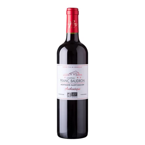 Jardin déco：Vin Rouge AOC Montagne Saint-Emilion Bio Cuvée Authentique Château Franc Baudron - 75 cl