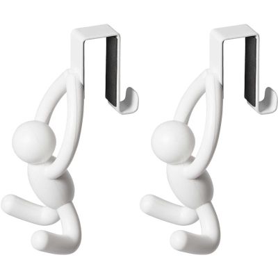Crochet dessus de placard Buddy (Lot de 2) (Blanc)