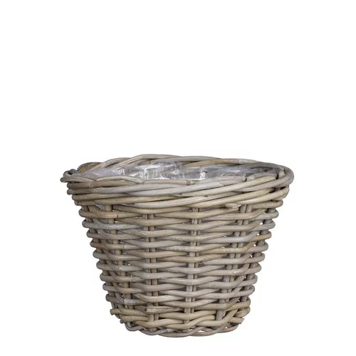 Jardin inspiration:Panier rond en osier gris Marcia - Ø 29 x H 20 cm