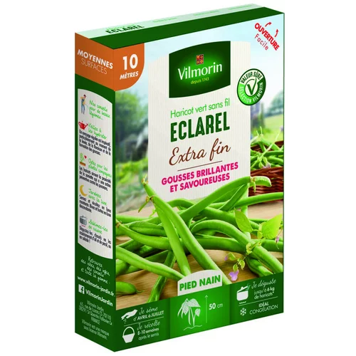 Jardin maison:Graines de haricot nain éclarel Vilmorin - graines à semer