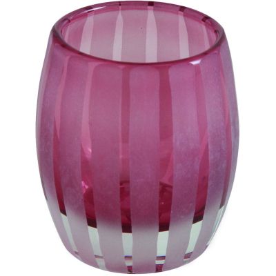 Bougeoir photophore 11cm Elegance (Rose)