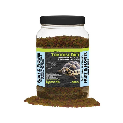 Une solution adaptée à l’extérieur：Alimentation complète pour tortue Antinea Komodo Tortoise Diet Fruit & Flower - 680 g