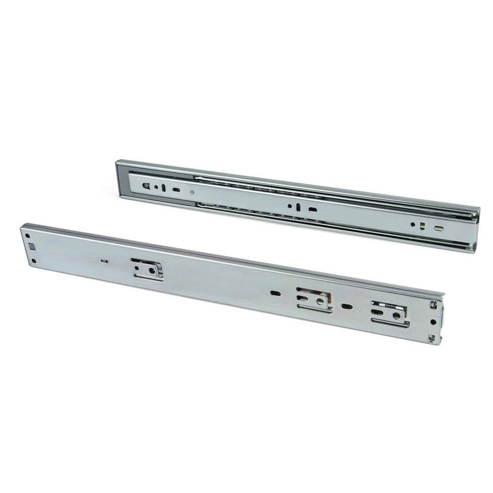 EMUCA SRL Paire de coulisses à billes pour tiroir à sortie totale 45 mm x L 500 mm avec fermeture amortie