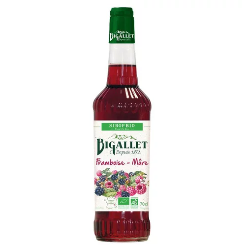 Plaisir au jardin:Sirop de framboise-mûre bio 70 cl