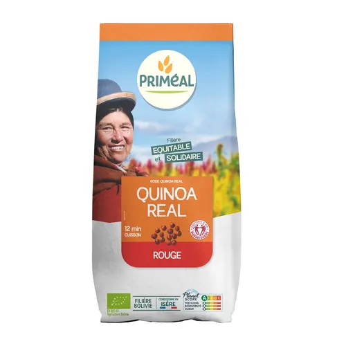 Une idée pratique pour l’extérieur：Quinoa rouge 500 g PRIMEAL