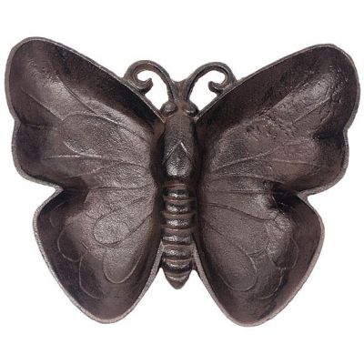 Mangeoire à poser en fonte papillon 26 cm