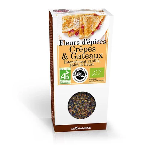 Jardin au quotidien:Fleurs d'épices pour crêpes et gâteaux - 35 gr