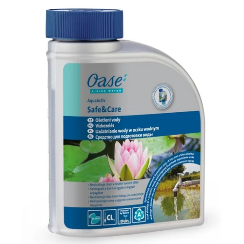 Idée nature:Stabilisateur d'eau et soin poissons, protecteur 100% naturel OASE Safe&Care - 500ml