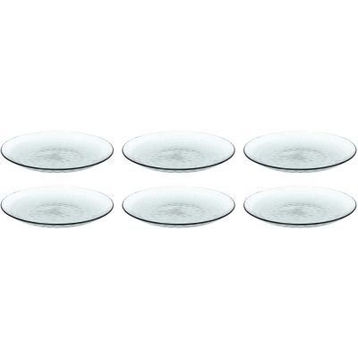 Assiettes en plastique effet martelé (Lot de 6) (Bleu turquoise)