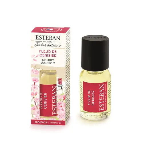 Accessoire pour le jardin：Concentré de parfum en flacon compte-goutte Fleur de cerisier Esteban - 15 ml