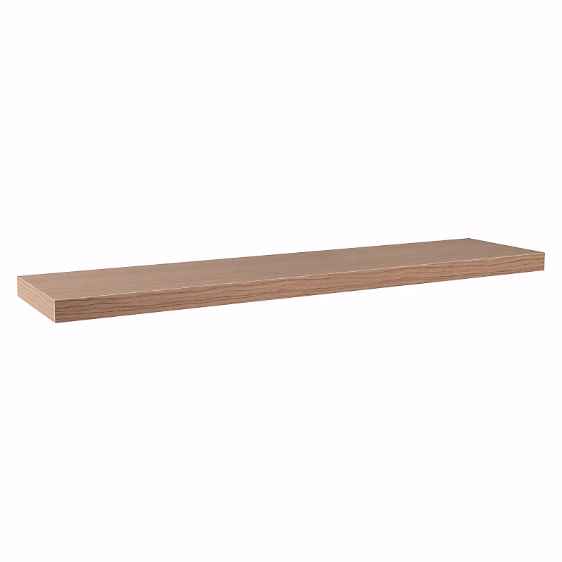 Étagère murale – étagère alvéolée, étagère en bois, étagère murale, noyer Canaletto, 100 × 23 × 3,8 cm, Minerva