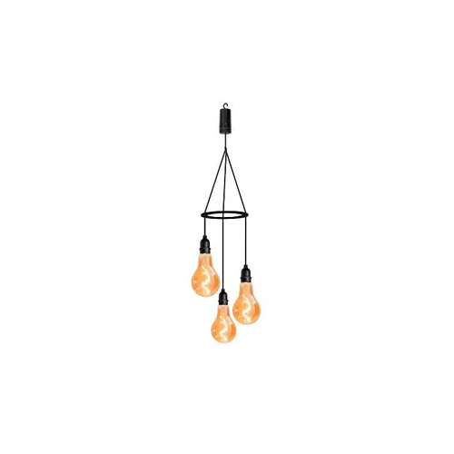 Pour vos besoins extérieurs:Suspension Flow 3 ampoules en verre LED à piles Ø 10 x H 19 cm